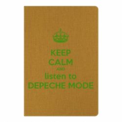 Блокнот с принто KEEP CALM and LISTEN to DEPECHE MODE - PrintSalon