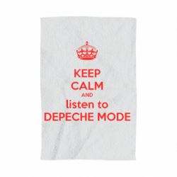 Полотенце с принтом KEEP CALM and LISTEN to DEPECHE MODE - PrintSalon