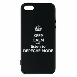 Чехол для iPhone5/5S/SE KEEP CALM and LISTEN to DEPECHE MODE - PrintSalon