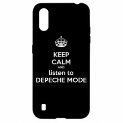 Чехол для Samsung A01/M01 KEEP CALM and LISTEN to DEPECHE MODE - PrintSalon