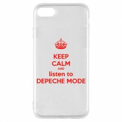 Чехол для iPhone 7 KEEP CALM and LISTEN to DEPECHE MODE - PrintSalon