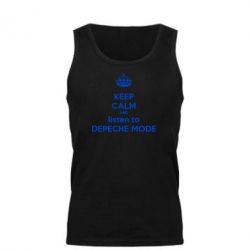 Мужская майка KEEP CALM and LISTEN to DEPECHE MODE - PrintSalon