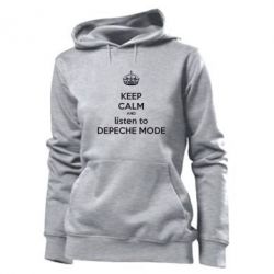 Женское худи KEEP CALM and LISTEN to DEPECHE MODE - PrintSalon