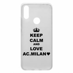 Чехол для Xiaomi Redmi 7 Keep calm and love AC Milan - PrintSalon