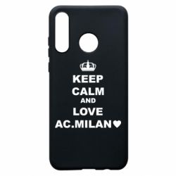Чехол для Huawei P30 Lite Keep calm and love AC Milan - PrintSalon