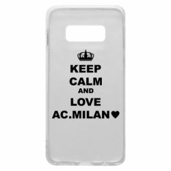Чехол для Samsung S10e Keep calm and love AC Milan - PrintSalon