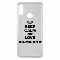 Чехол для Samsung A10s Keep calm and love AC Milan - PrintSalon