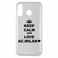 Чехол для Samsung M30 Keep calm and love AC Milan - PrintSalon