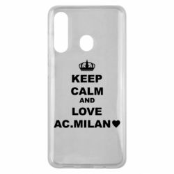 Чехол для Samsung M40 Keep calm and love AC Milan - PrintSalon