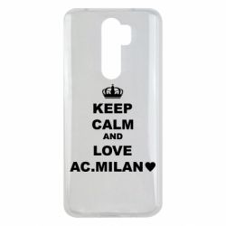 Чехол для Xiaomi Redmi Note 8 Pro Keep calm and love AC Milan - PrintSalon
