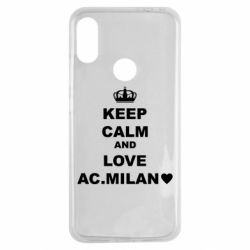 Чехол для Xiaomi Redmi Note 7 Keep calm and love AC Milan - PrintSalon