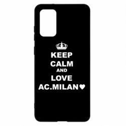Чехол для Samsung S20+ Keep calm and love AC Milan - PrintSalon