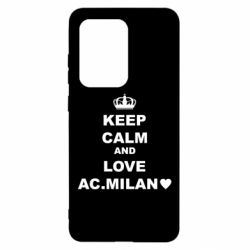 Чехол для Samsung S20 Ultra Keep calm and love AC Milan - PrintSalon