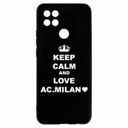 Чехол для Oppo A15s/A15 Keep calm and love AC Milan - PrintSalon