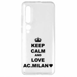 Чехол для Xiaomi Mi10/10 Pro Keep calm and love AC Milan - PrintSalon