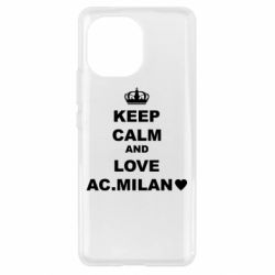Чехол для Xiaomi Mi11 Keep calm and love AC Milan
