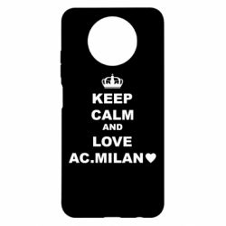 Чехол для Xiaomi Redmi Note 9 5G/Redmi Note 9T Keep calm and love AC Milan - PrintSalon
