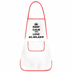 Фартук Keep calm and love AC Milan - PrintSalon