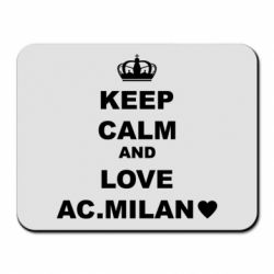 Коврик для мыши Keep calm and love AC Milan - PrintSalon