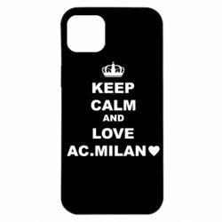Чехол для iPhone 14 Plus Keep calm and love AC Milan - PrintSalon