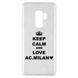 Чехол для Samsung S9+ Keep calm and love AC Milan - PrintSalon