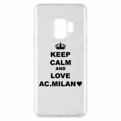 Чехол для Samsung S9 Keep calm and love AC Milan - PrintSalon