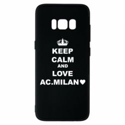 Чехол для Samsung S8 Keep calm and love AC Milan - PrintSalon