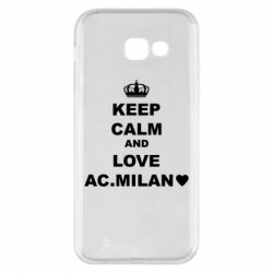 Чехол для Samsung A5 2017 Keep calm and love AC Milan - PrintSalon