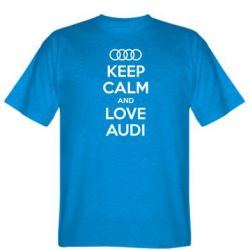 Мужская футболка Stedman Keep Calm and Love Audi - PrintSalon