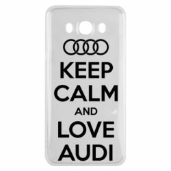 Чехол для Samsung J7 2016 Keep Calm and Love Audi - PrintSalon