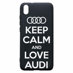 Чехол для Xiaomi Redmi 7A Keep Calm and Love Audi - PrintSalon