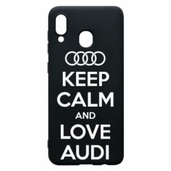 Чехол для Samsung A20 Keep Calm and Love Audi - PrintSalon