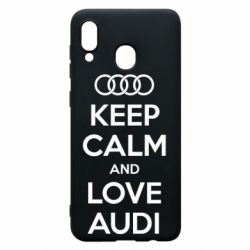 Чехол для Samsung A30 Keep Calm and Love Audi - PrintSalon