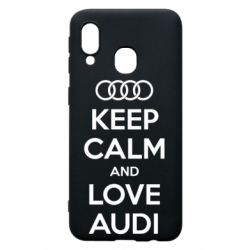 Чехол для Samsung A40 Keep Calm and Love Audi - PrintSalon