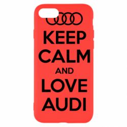 Чехол для iPhone SE 2020 Keep Calm and Love Audi - PrintSalon
