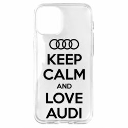 Чехол для iPhone 12 mini Keep Calm and Love Audi - PrintSalon