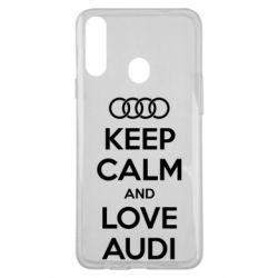 Чехол для Samsung A20s Keep Calm and Love Audi - PrintSalon