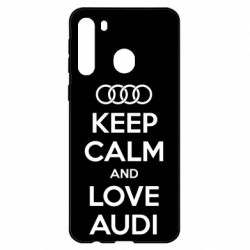 Чехол для Samsung A21 Keep Calm and Love Audi - PrintSalon