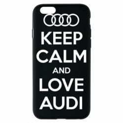 Чехол для iPhone 6/6S Keep Calm and Love Audi - PrintSalon