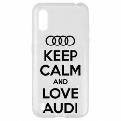 Чехол для Samsung A01/M01 Keep Calm and Love Audi - PrintSalon