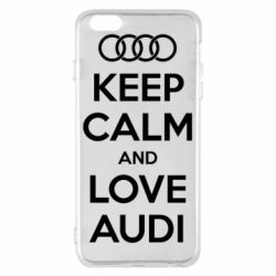 Чехол для iPhone 6 Plus/6S Plus Keep Calm and Love Audi - PrintSalon