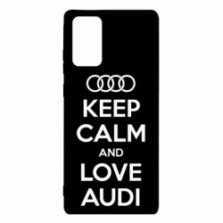 Чехол для Samsung Note 20 Keep Calm and Love Audi - PrintSalon
