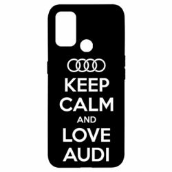 Чехол для Oppo A53/A32/A33 Keep Calm and Love Audi - PrintSalon