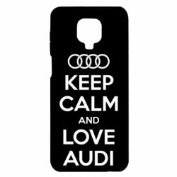 Чехол для Xiaomi Redmi Note 9S/9Pro/9Pro Max Keep Calm and Love Audi - PrintSalon