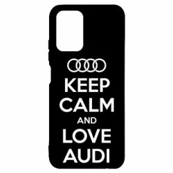 Чехол для Xiaomi Redmi Note 10 Keep Calm and Love Audi - PrintSalon