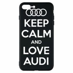 Чехол для iPhone 8 Plus Keep Calm and Love Audi - PrintSalon