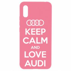 Чехол для Xiaomi Redmi 9a Keep Calm and Love Audi - PrintSalon