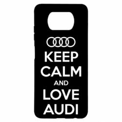 Чехол для Xiaomi Poco X3 Keep Calm and Love Audi - PrintSalon