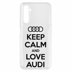 Чехол для Realme 6 Keep Calm and Love Audi - PrintSalon