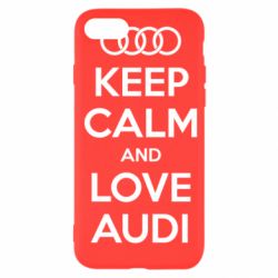 Чехол для iPhone SE 2022 Keep Calm and Love Audi - PrintSalon